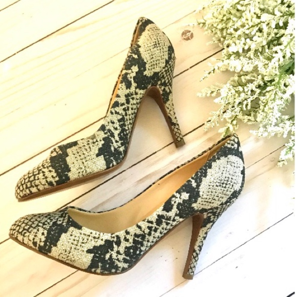 J.Crew Mona Snakeskin Printed Pumps